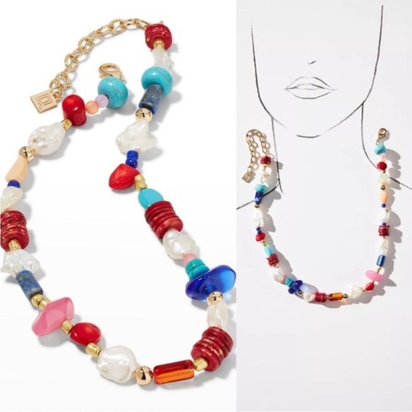 DANNIJO Anthropologie Dannijo Autumn Pearl Necklace NEW